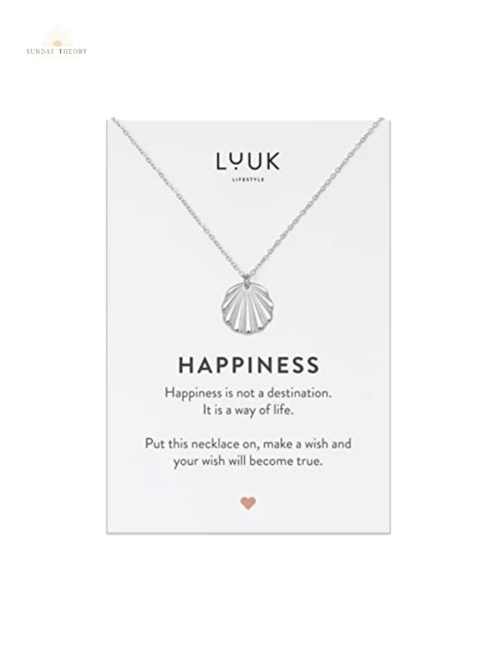 Delicate Stainless Steel Shell Pendant Necklace with Chain, Adjustable, Dainty